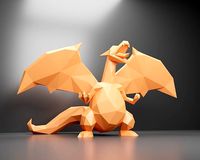 Pokemon low poly Charizard low poly