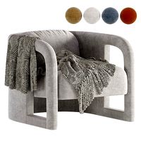 Todd Merrill Modern Slung Club Armchairs