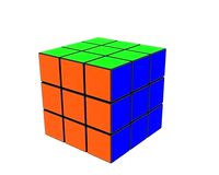 low poly rubic cube