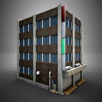 Japan building 09 model in Lightwave 3D