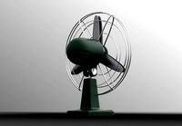 Industrial Fan - Rigged - Futuristic - Retro
