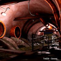Underground Sewer Tunnel for Game Level Design