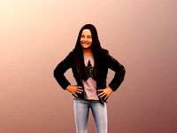 Layla 12414 - Standing Casual Girl