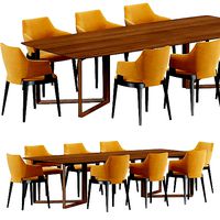 Potocco Velis chair Opus table table