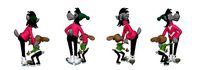 001315 wolf and rabit from nupogodi on skates