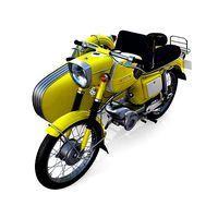 Mobra 50 w sidecar Yellow