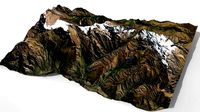 Mountain landscape  Marconi Andes of Peru
