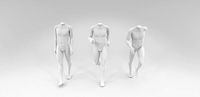 3 piece headless Dynamic Male Fashion Mannequin set