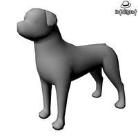 Low Poly Rottweiler