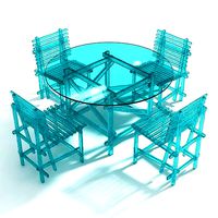 Edra Amare Round Table Polycarbonate Outdoor Chair