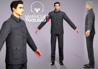Chinese tunic suit Mao Suit 3D model
