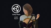 Asian woman character - game ready