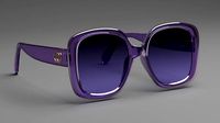 Gucci Purple Square Large Sunglasses