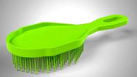 Green hairbrush