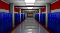 School Locker Corridor