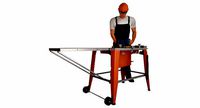 Workman with Circular Saw Generic