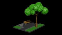 Park bench nature