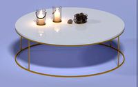 Delaney 25 Round Marble Coffee Table