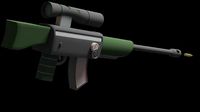Sniper rlife low-poly PBR game-ready gun awp