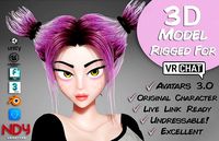 Zen Fully Rigged 3D model