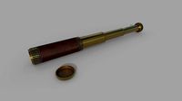 Spyglass for sailors 3D model PBR