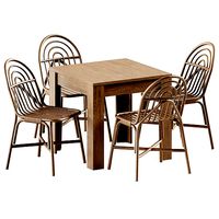 Table Markskel by JYSK and Chair Rotin by Guillaume Delvigne