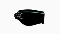 SciFi Glasses B01 Black Green - Character Design Fashion