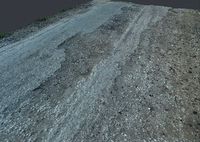 Gravel road photoscan