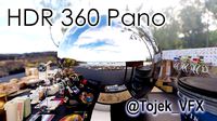 HDR 360 Pano Hawaii - 080 Richardson Ocean Park - rocky seashore