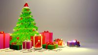 3D christmas scene pack objects