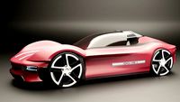 Sport racing Car 3d model Porsche
