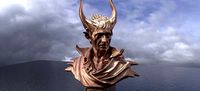 Vampire statue Bust 3D