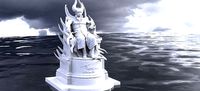 Tempus Fugit Serpent 2  statue throne 3D model