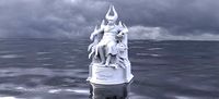 Tempus Fugit Serpent statue throne