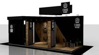 Booth Exhibition Stand 3 Side Open  Stall 900x350xm Height 350cm
