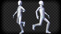 Basic Rigged 3d Character-Blender