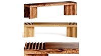 Okha Frequency Wooden Bench