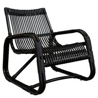 Curve lounge chair INDOOR rattan Cane-line black