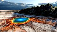 Grand Prismatic Spring Landscape