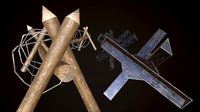 Hedgehog Antitank and barbed wire PBR
