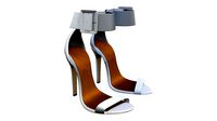 Silk Buckle Strap High Heel Bridal Sandals