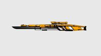 SciFi Sniper Gunblade A06 Yellow Dirt - Fiction Weaponry