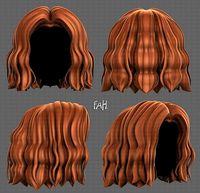 3D Hair style for girl V100