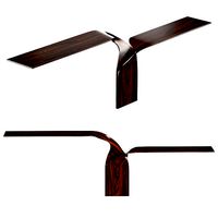 Carol Egan Hand-Carved Walnut Console