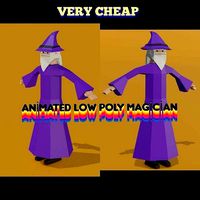 low poly Wizard