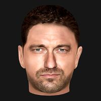 Gerard Butler Head - Low poly head for gam