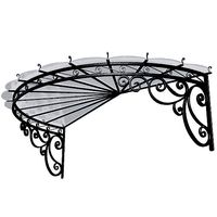 Wrought iron canopy Metal Visor visor over porch