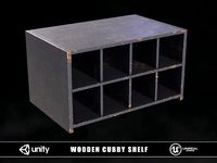 Wooden Cubby Shelf