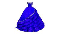 Strapless Ball Gown with Ruffles