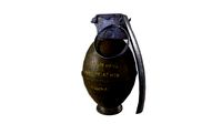 Grenade M-26 with PBR material  Low poly  Game ready